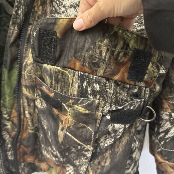Bill Mass Mossy Oak Break Up Camo Jacket Coat XL Quilted Hunting Streetwear - Picture 7 of 10